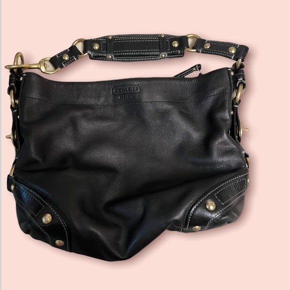 COACH leather bag with gold hardware - Picture 7 of 7